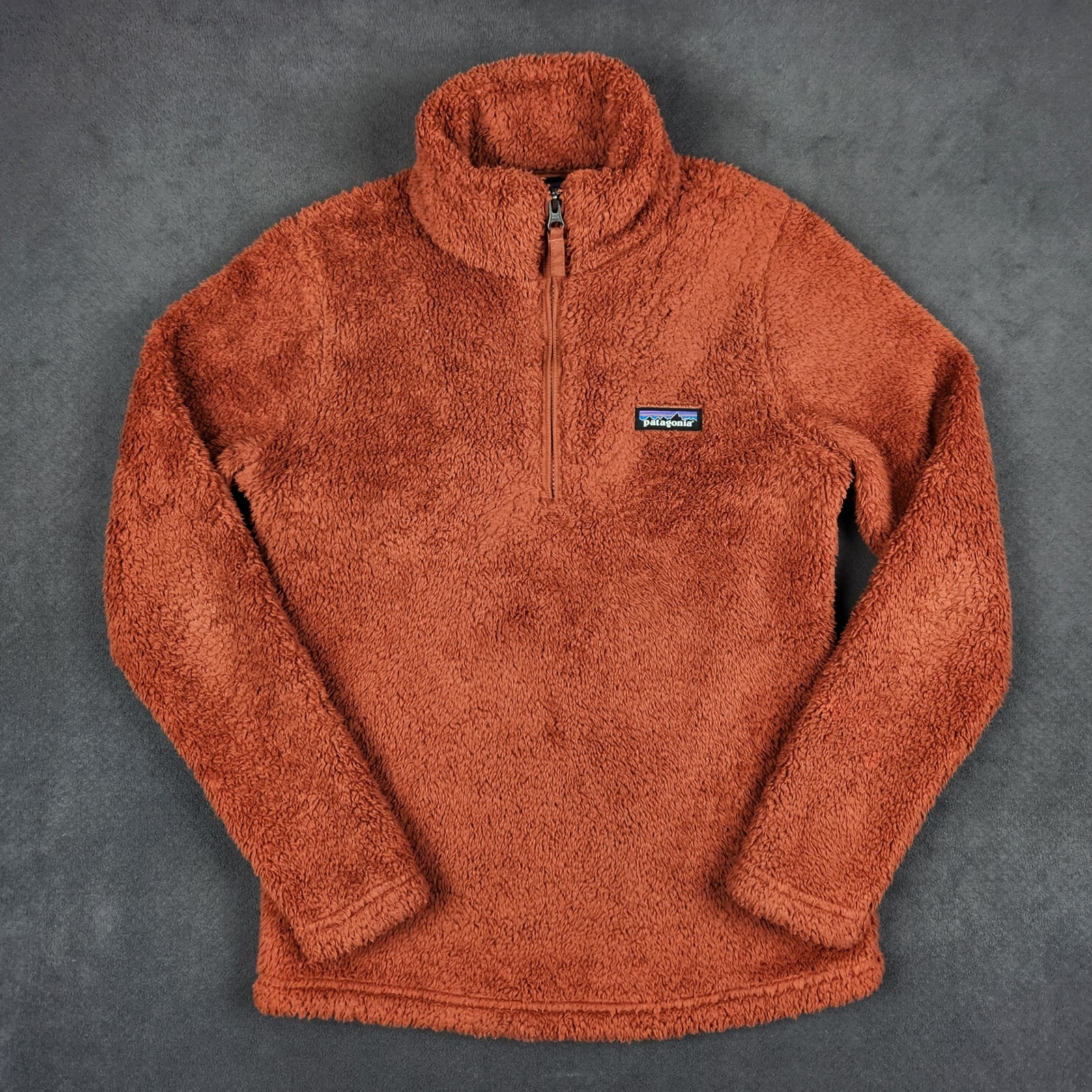 Patagonia Los Gatos 1/4 Zip Fleece Womens Xs Burnished Red Orange Pullover 25235